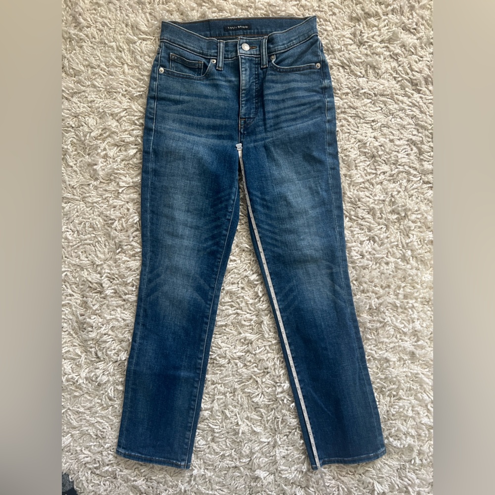 Like New Lucky brand high rise straight Zoe jeans 2/26 full length - Picture 4 of 8